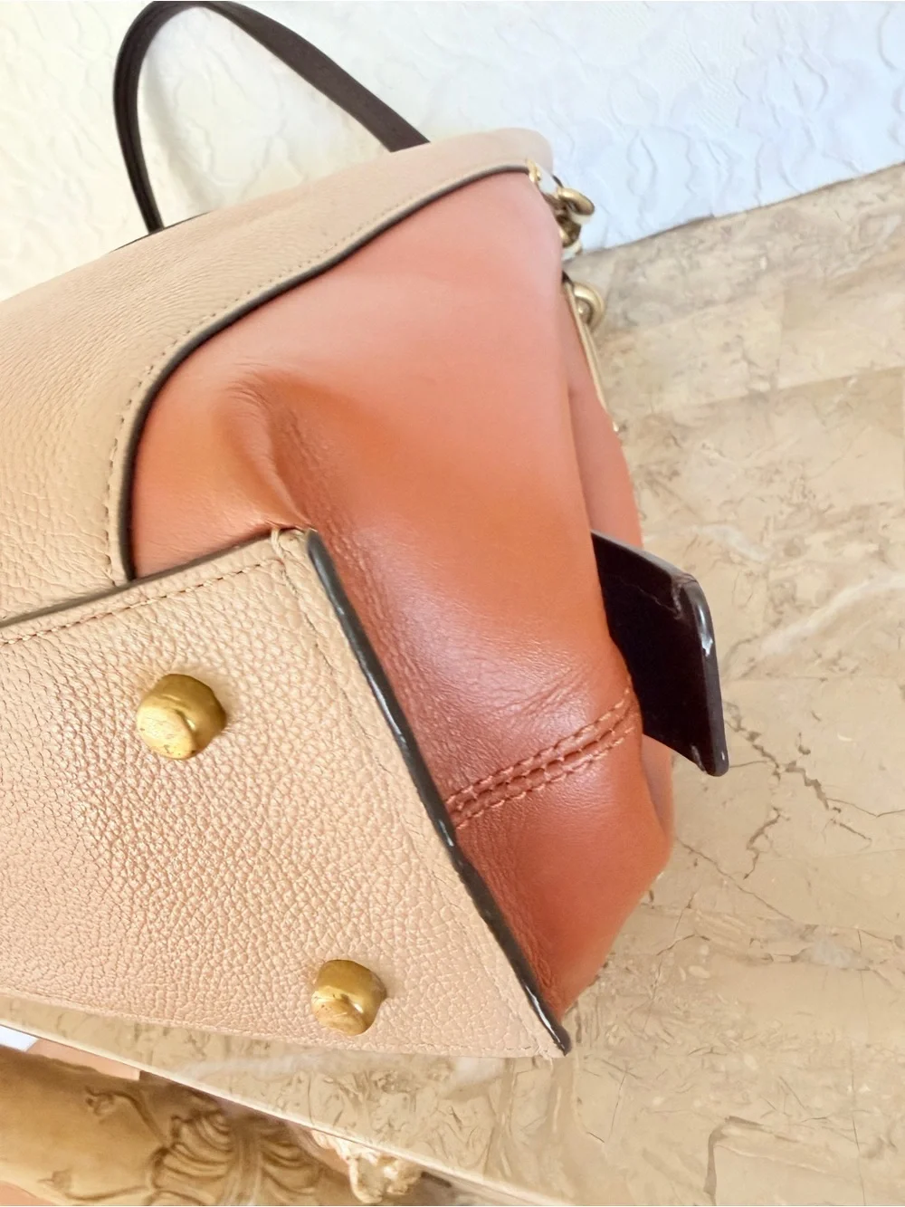 COACH DALTON 31 color block shoulder bag